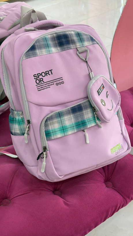 کولهپشتی بنفش روشن SPORT OR با کیف کوچک – کد 246