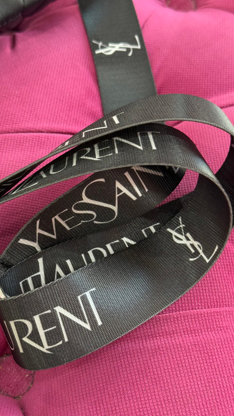 کیف زنانه مشکی برند YSL با بند طرحدار – کد 209