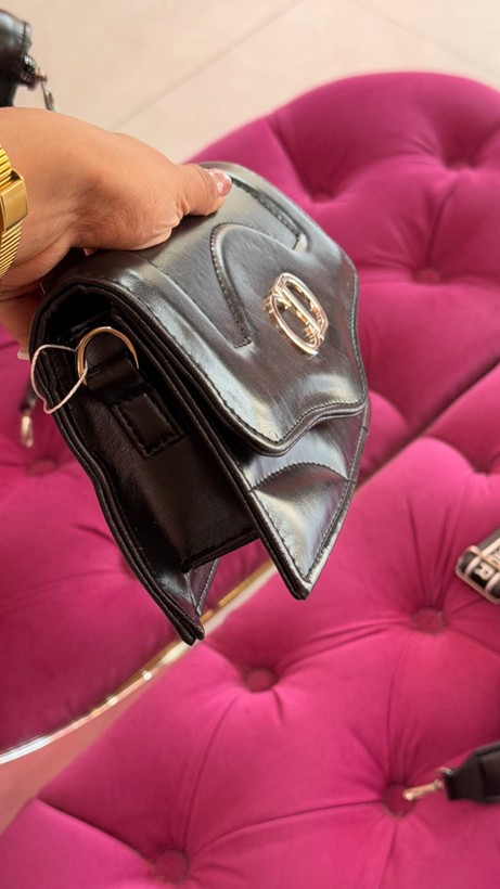 کیف دستی مشکی لاکچری CHRISTIAN DIOR با بند برنددار – کد 412