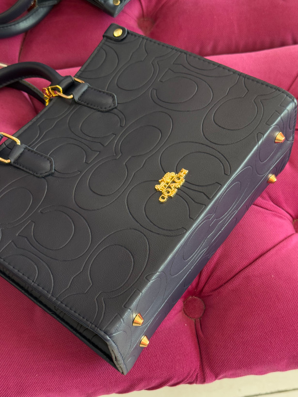 کیف دستی مشکی طرح COACH با آویز گیلاس – کد 440