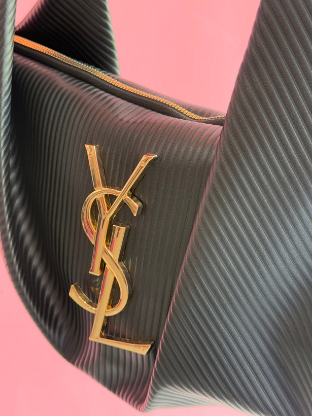کیف دستی مشکی لوکس YSL با بند زنجیری – کد 433