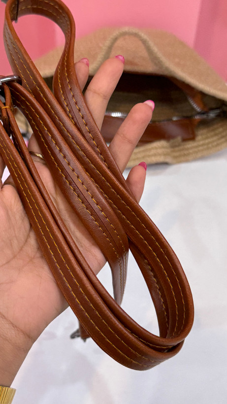 کیف زنانه حصیری – مدل چرمی Bershka (کد ۴۶۹)