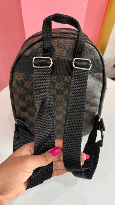 کولهپشتی زنانه طرح برند Louis Vuitton رنگ قهوهای با طراحی چندجیب کد ۵۷۶