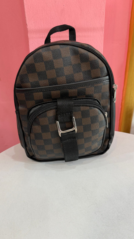 کولهپشتی زنانه طرح برند Louis Vuitton رنگ قهوهای با طراحی چندجیب کد ۵۷۶