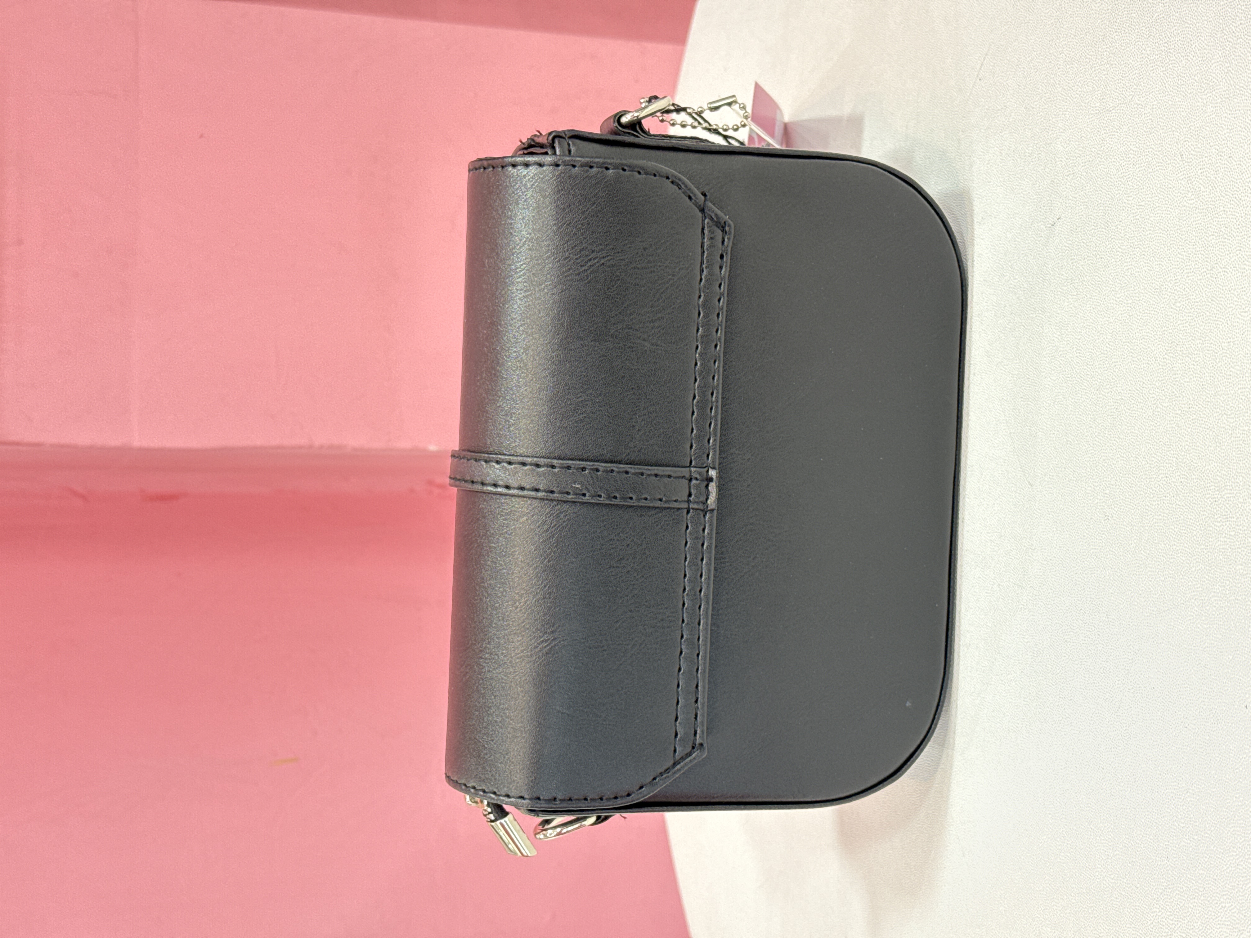 کیف زنانه چرمی – مدل مشکی لوگو YSL (کد ۵۷۲)