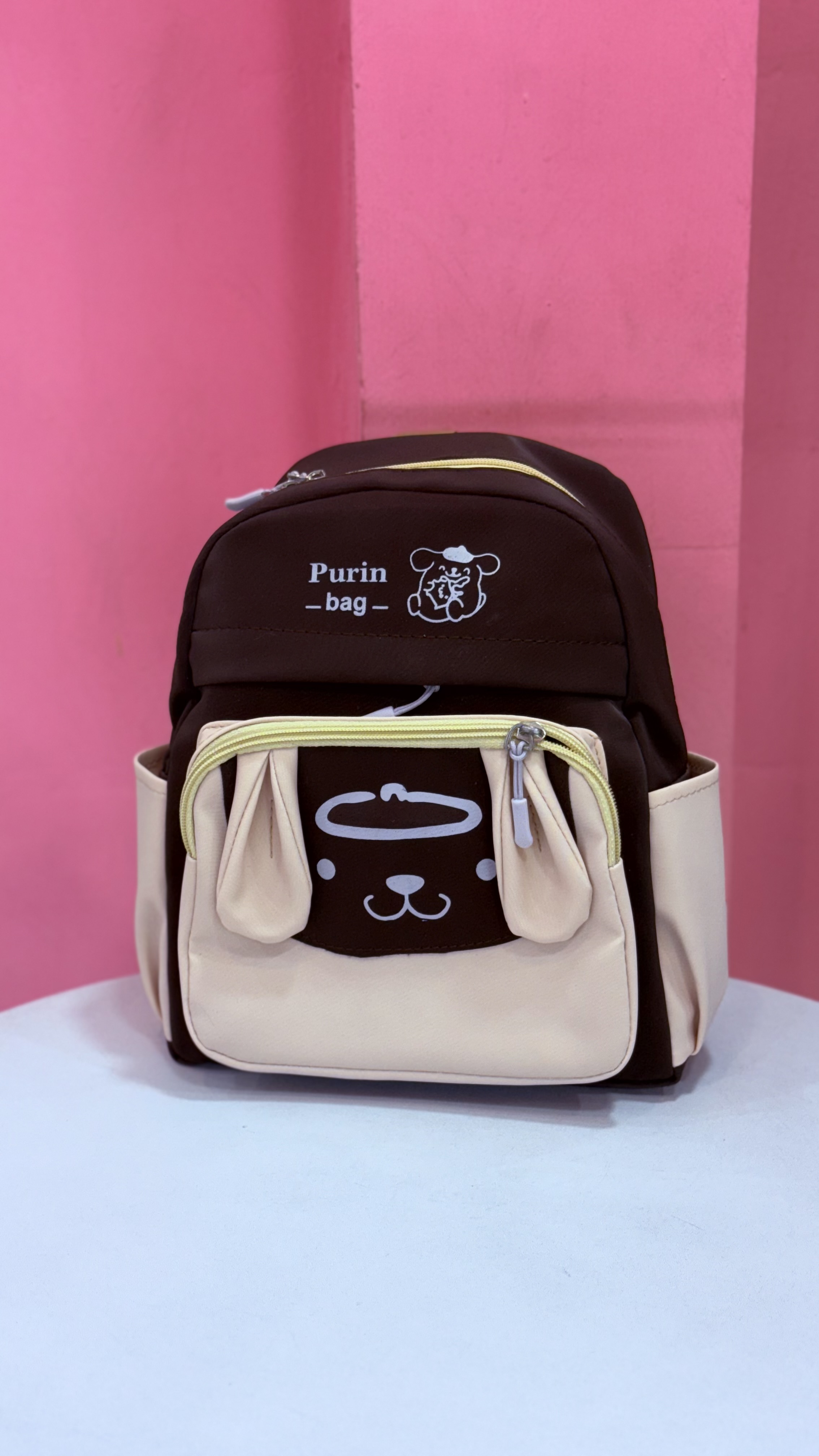 کولهپشتی فانتزی دخترانه طرح پومپوم پورین (Purin Bag) - کد ۶۱۶
