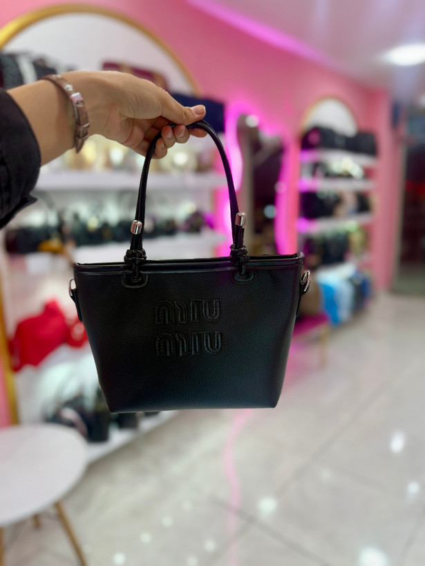 کیف دستی و دوشی چرم مشکی (کد ۵۹۴)